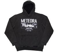Meteora Wall Art Stone Wash Pull Over Hoodie Linkin Park Charcoal L
