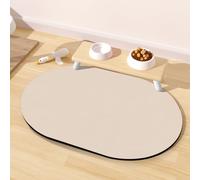 METEOROCK Large Pet Feeding Mat - 28''x17'' Absorbent Dog Mat for Food and Water, Easy Clean Cat Dog Water Bowl Mat, Non-Slip Pet Water Mat Protect Floor, Fit with Automatic Feeders and Double-Bowl