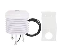 Meteorological Station Louver Weather Station with Temperature Humidity Illumination CO2 Sensor for Environmental Detection ABS Material 262x215mm Size (YGC-BYX-M-KV-V)