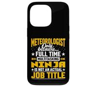 Meteorologist Job Title - Funny Meteorology Scientist Case for iPhone 13 Pro