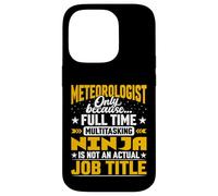 Meteorologist Job Title - Funny Meteorology Scientist Case for iPhone 14 Pro