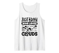 Meteorologist Just A Boy Who Loves Clouds Weatherman Tank Top