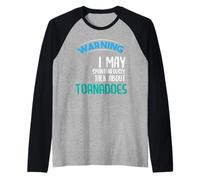 Meteorologist Meteorology Storm Tornado Chaser Raglan Baseball Tee