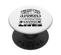 Meteorologist Predicting Storms Proud Weather Forecaster PopSockets Adhesive PopGrip