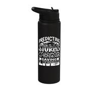 Meteorologist Predicting Storms Proud Weather Forecaster Stainless Steel Insulated Water Bottle