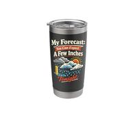 Meteorologist Weather Forecast Meteorology Pun My Forecast Stainless Steel Insulated Tumbler