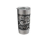 Meteorologist Weatherman Bringing Sunshine to Cloudy Minds Stainless Steel Insulated Tumbler