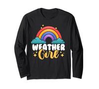 Meteorology | Rainbow Storm Sunshine Forecast | Weather Girl Long Sleeve T-Shirt
