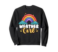 Meteorology | Rainbow Storm Sunshine Forecast | Weather Girl Sweatshirt