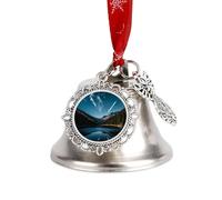 Meteors in The Night Sky Christmas Bells Ornaments, Hanging Iron Jingles Decoration - Elegant Jingle Bell Ornament for Tree, Home, Festive Decor