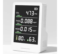 Meter and Formaldehyde Detector with & Humidity, Air Quality for Indoor Environments - Measures PM2.5, PM10, V(SEMICONDUCTOR)