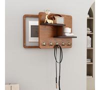 Meter Box Decorative Painting Electrical Panel Cover,Wall Mounted Elegant Electric with Shelf & Hooks,Fuse Covers for Breaker Switch(V,50x40cm/19.7x15.7in)