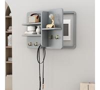 Meter Box Decorative Painting Electrical Panel Cover,Wall Mounted Elegant Electric with Shelf & Hooks,Fuse Covers for Breaker Switch(G,60x50cm/23.6x19.7in)