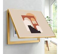Meter Box Decorative Painting Electrical Panel Cover,Wall Mounted Fuse Box Covers Cabinet With Flip-top Door,Hide Breaker Boxes Cover For Living Room,Office Or Hotel(Gold,40cm*60cm(15.8 * 23.6IN))