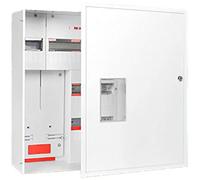 Meter Cabinet Distribution Cabinet Wall Distribution Box Flush-Mounted 3 Phase Meter and 36 Fuses