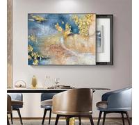 Meter Cover Cover Decorative, Distribution Box Decorative Painting, Shielding Distribution Box, Electric Meter Painting, Suitable for Living Room the Bedroom the Office(Orange-2,70*50cm/27.6*19.7in)