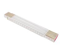 Meter Folding Ruler for Precise Measurements with Markings | Plastic Construction, Multi-angle Adjustment, Easy Storage, White Finish, Woodworking and Layout Use