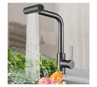 Meter Shaker for Men and Women Gray Waterfall Pull-Out Sprayer Hot & Cold Water Single Hole Installat Sink,Kitchen tap
