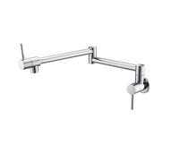 Meter shaker for men and women Pot Filler Wall Mounted Foldable Kitchen Cold Single Hole Sink Rotate Folding Spout Chrome Gold Brass,Kitchen tap