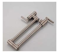 Meter Shaker for Men and Women Swivel Accessory Brushed Gold Kitchen Wall Mount Bathroom Basin Cold Water Washing Rotate Folding Spout Brass Vanity Sink Crane (Color C A, Size : F),Kitchen tap