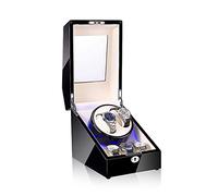 Meter shaker for men and women Watch Winders - 3+2 Mechanical Watch Shaker LED Automatic Winding Box Household Mute Anti-magnetic Electric Motor Box Watch Storage Display Box Open Lid Stop