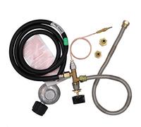 Meter Star CSA Approved Parts Propane Fire Pit/Fireplace Parts Gas Control Valve System Regulator Valve with Hose