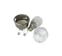 Meter Star E14 High Temperature Resistance 500 Degrees 250V 25W Oven Lamp, Round Head Glass Cover Resistant to High Temperature, Oven Lamp Holder, Ceramic Lamp Head 2501 Kit