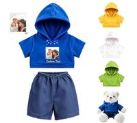 MeterBear Custom Teddy Bear Clothes with Pants 2 Pcs for 8-16in Plush Toys