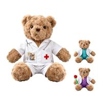 MeterBear Personalised Embroidered Teddy Bear in Doctor Scrubs