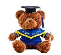 MeterBear Personalised Gifts Teddy Bear with Custom Text, Graduation Bear Class of 2026 Personalised Teddy Bears for Graduation Day 2026 Grad Gift for Her/Him High School/College (8 inch-Text)