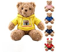 MeterBear Personalised Teddy Bear with Voice Recorder and Custom Photo Name