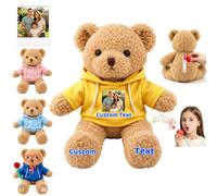 MeterBear Personalised Teddy Bear with Voice Recording and Photo Text
