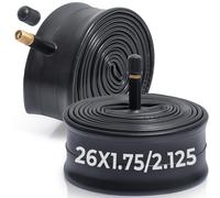 MetersGod 2 x bicycle inner tube, 26 inches, 26 x 1.75/1.95/2.0/2.10/2.125 with AV32 mm valve, Schrader valve, 47/57-559 inner tube, compatible with roads/city bike/mountain bike