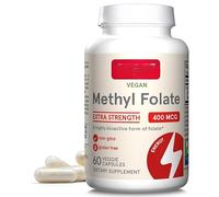 MethilFolate, 400mcg, Non-GMO, Gluten-Free, Vegan, 60 Capsules