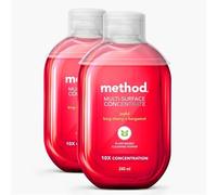 Method All Purpose Cleaner, Concentrated, Surface Cleaner, Joyful, Bing Cherry and Bergamot Scent, Pack of 2, 2 x 240ml