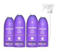 Method All Purpose Cleaner Spray, Cuts Grease and Grime, Surface Cleaner, French Lavender Scent, Pack of 4, 4x 828ml