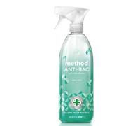 Method Antibacterial Spray Refill, Bathroom Cleaner, Powerful Formula Kills 99.9% of Bacteria, Water Mint Scent, Pack of 1, 1 x 828 ml
