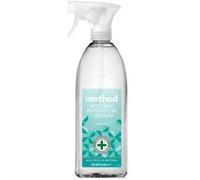 Method Antibacterial Spray Refill, Bathroom Cleaner, Powerful Formula Kills 99.9% of Bacteria, Water Mint Scent, Pack of 1, 1 x 828 ml