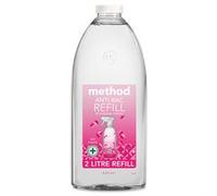 Method Antibacterial Spray Refill, All Purpose Cleaner, Powerful Formula Kills 99.9% of Bacteria, Wild Rhubarb Scent, 1 x 2L