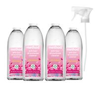 Method Antibacterial All Purpose Spray, Powerful Formula Kills 99.9% of Bacteria, Wild Rhubarb, Pack of 4, 828ml