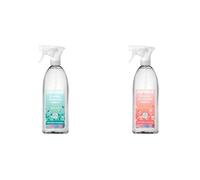Method Antibacterial Spray Refill, Bathroom Cleaner, Water Mint Scent, 1 x 828 ml & Method Antibacterial Spray, All Purpose Cleaner, Peach Blossom Scent 1 x 828