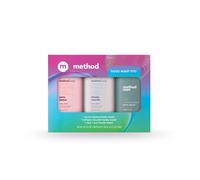 Method Body Wash Gift Set, Pure Peace, Simply Nourish and Sea + Surf, 3.4 oz Travel Size Bottles