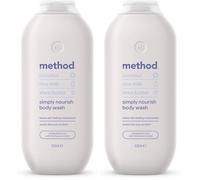 Method Body Wash, Simply Nourish, Shower Gel, Coconut, Rice Milk And Shea Butter Scent, Pack of 2, 532ml