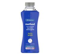 method Concentrated Laundry Detergent, Washing Liquid Fresh Berry Scent, 1 x 33 Washes, 1 x 990ml