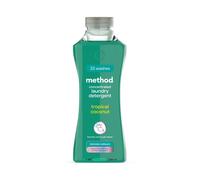 method Concentrated Laundry Detergent, Washing Liquid Fresh Tropical Coconut Scent, 1 x 33 Washes, 1 x 990ml