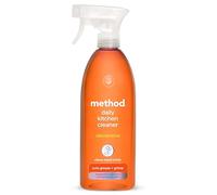 Method Daily Kitchen Cleaner Spray, Clementine, Cuts Grease, 828ml