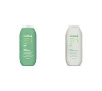 Method Daily Zen Regime Kit : Daily Shampoo (1x 350ml), Conditionner (1x 350ml) and Body Wash (532 ml) Cucumber, Seaweed & Green Tea Scent, Sulphate-Free