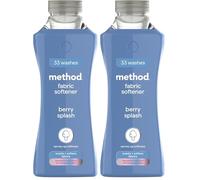 method Fabric Softener, Fabric Conditioner to Soften Your Clothes, With Fresh Berry Scent, 1x 33 Washes 1x 990ml (Pack of 2)