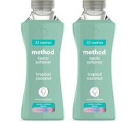 method Fabric Softener, Fabric Conditioner to Soften Your Clothes, With Fresh Tropical Coconut Scent, 990ml, 1 x 33 washes (Pack of 2)