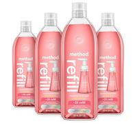 Method Foam Soap Refills, Pink Grapefruit, Recyclable Bottle, 28 oz, 4 Pack